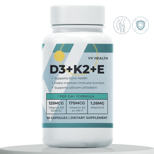 Vitamin D3+K2+E | Capsules: Support Energy, Mood & Immunity