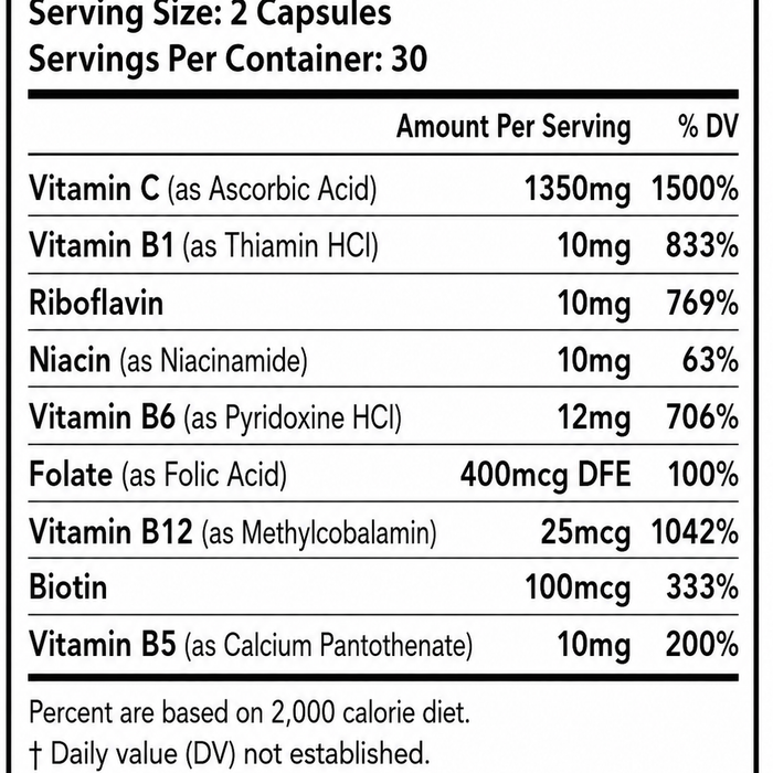 Supplement facts panel