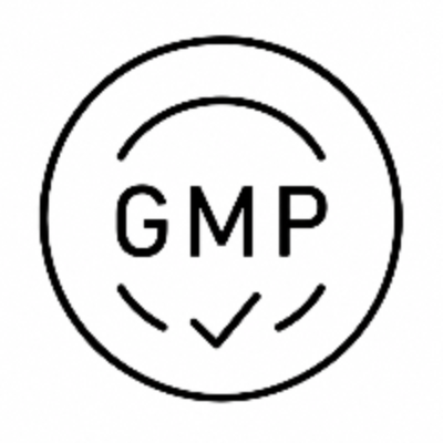 GMP logo with a checkmark inside a circle on a white background