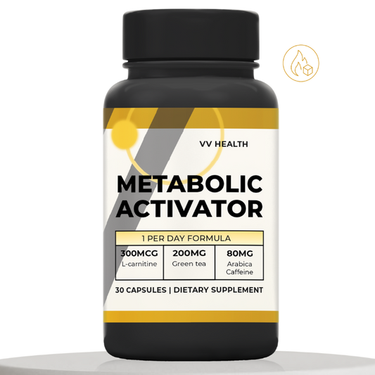 Metabolic Activator | Capsules: Green Tea Extract, L-Carnitine & Natural Caffeine for Energy & Fat Metabolism