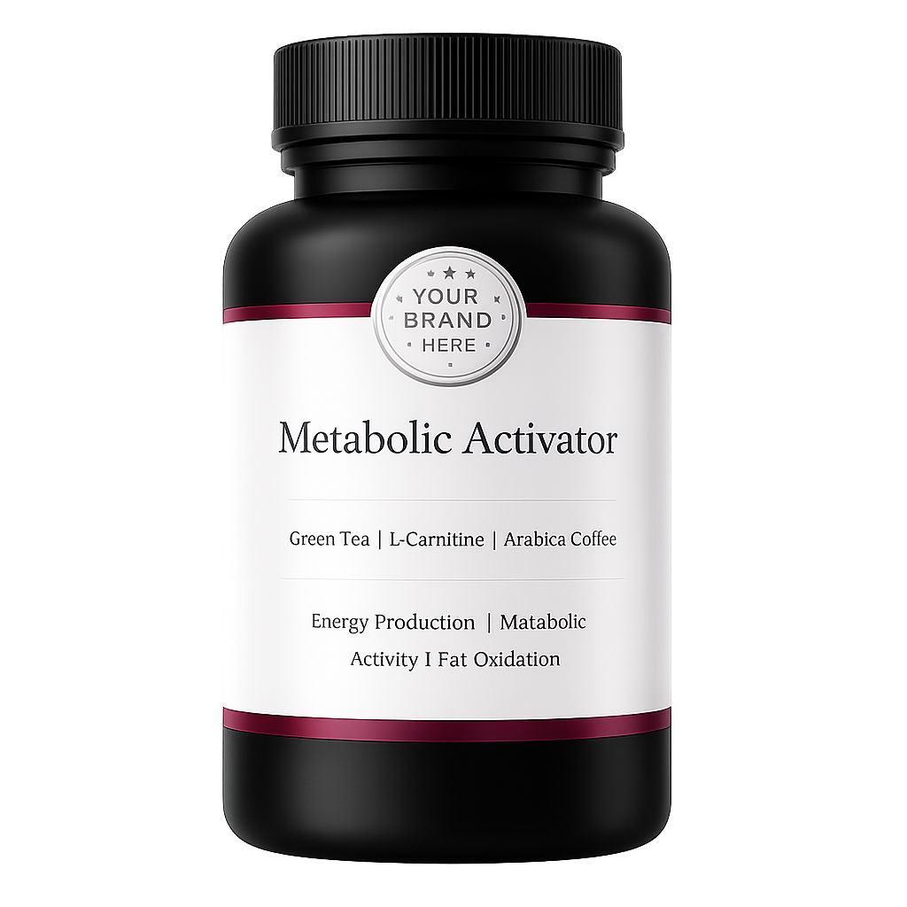White label supplement bottle mockup