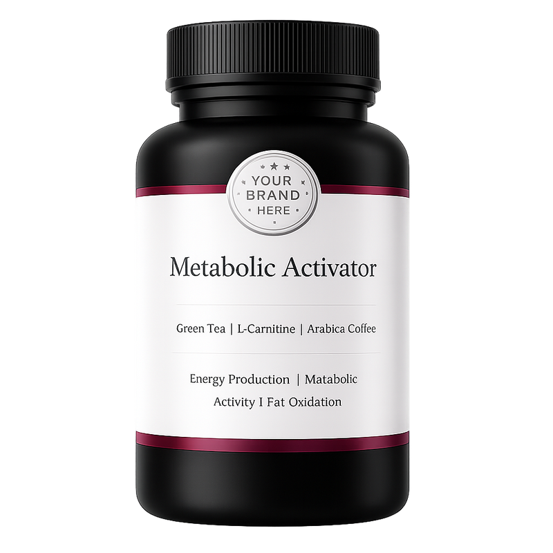 White label supplement bottle