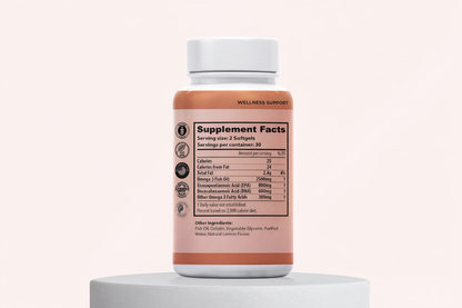 Omega-3 | 800mg EPA | 600mg DHA | Salud Cardiaca | Apoyo al Cerebro | Salud Cognitiva | Salud Coyunturas