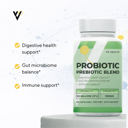 Probiotic & Prebiotic Blend 50 Billion CFU – Gut & Digestive Support