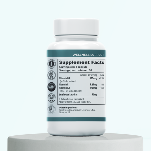 Vitamin D3 + K2 + E with Phospholipids-COMING SOON