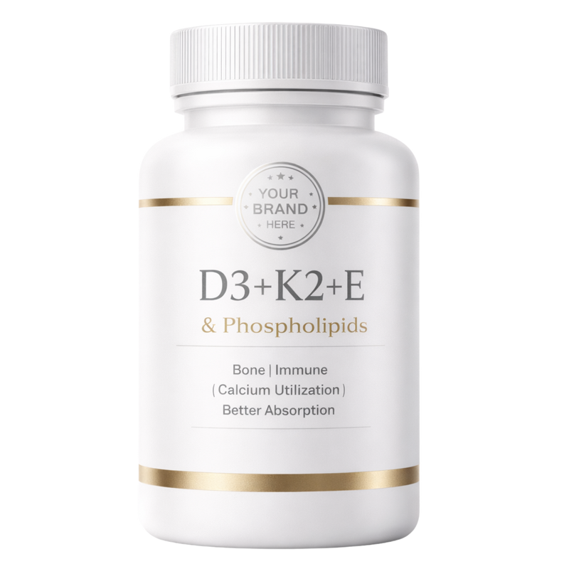 White label supplement bottle