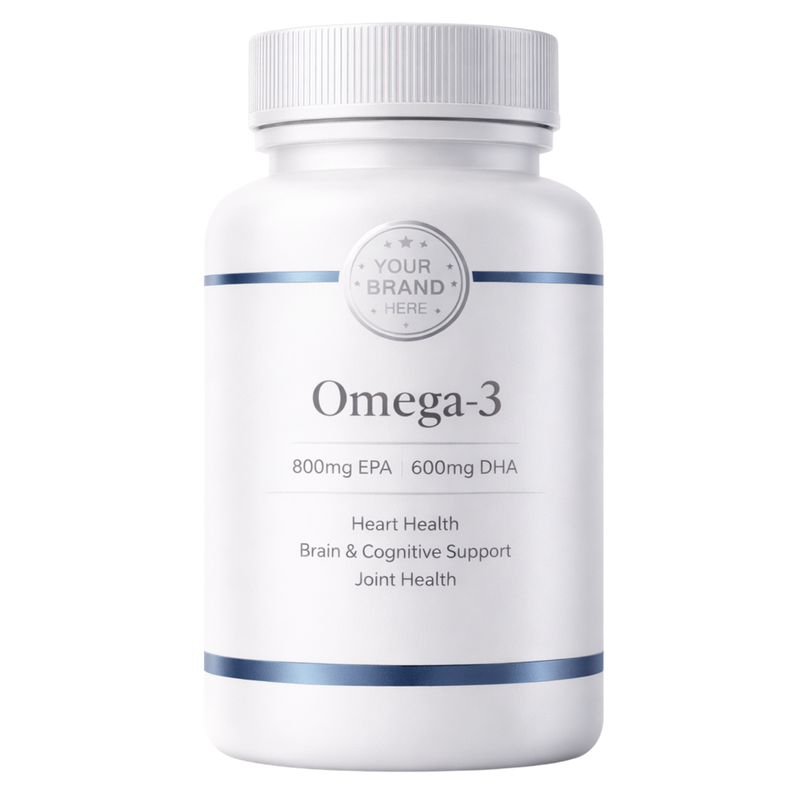 White label supplement bottle