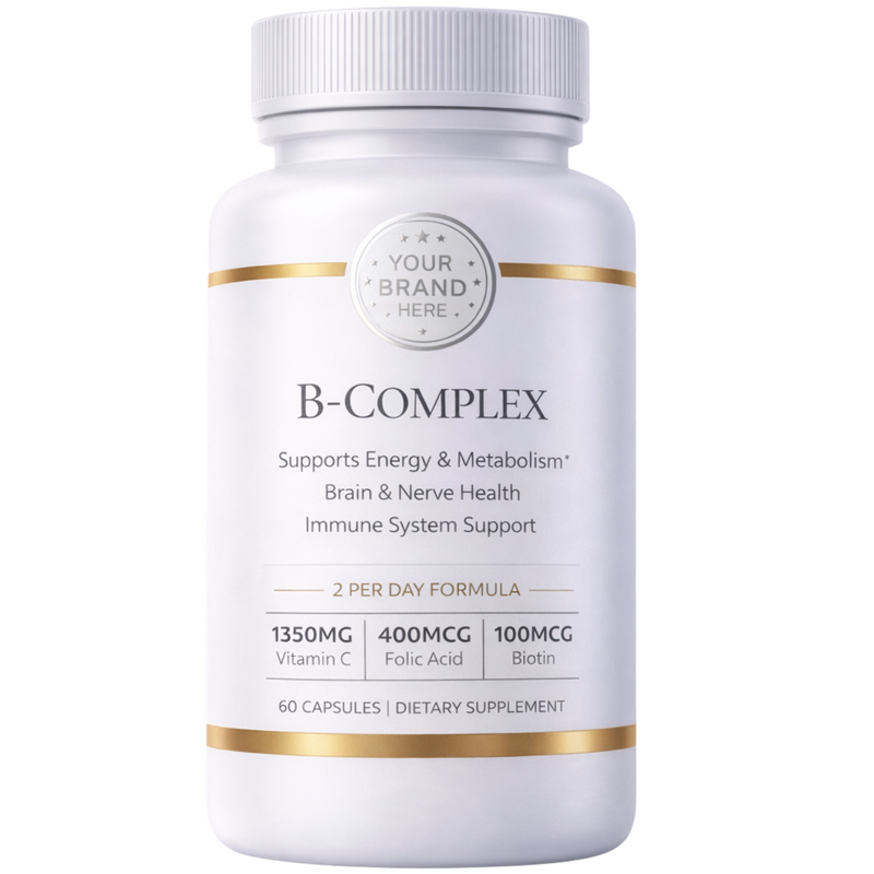 White label supplement bottle