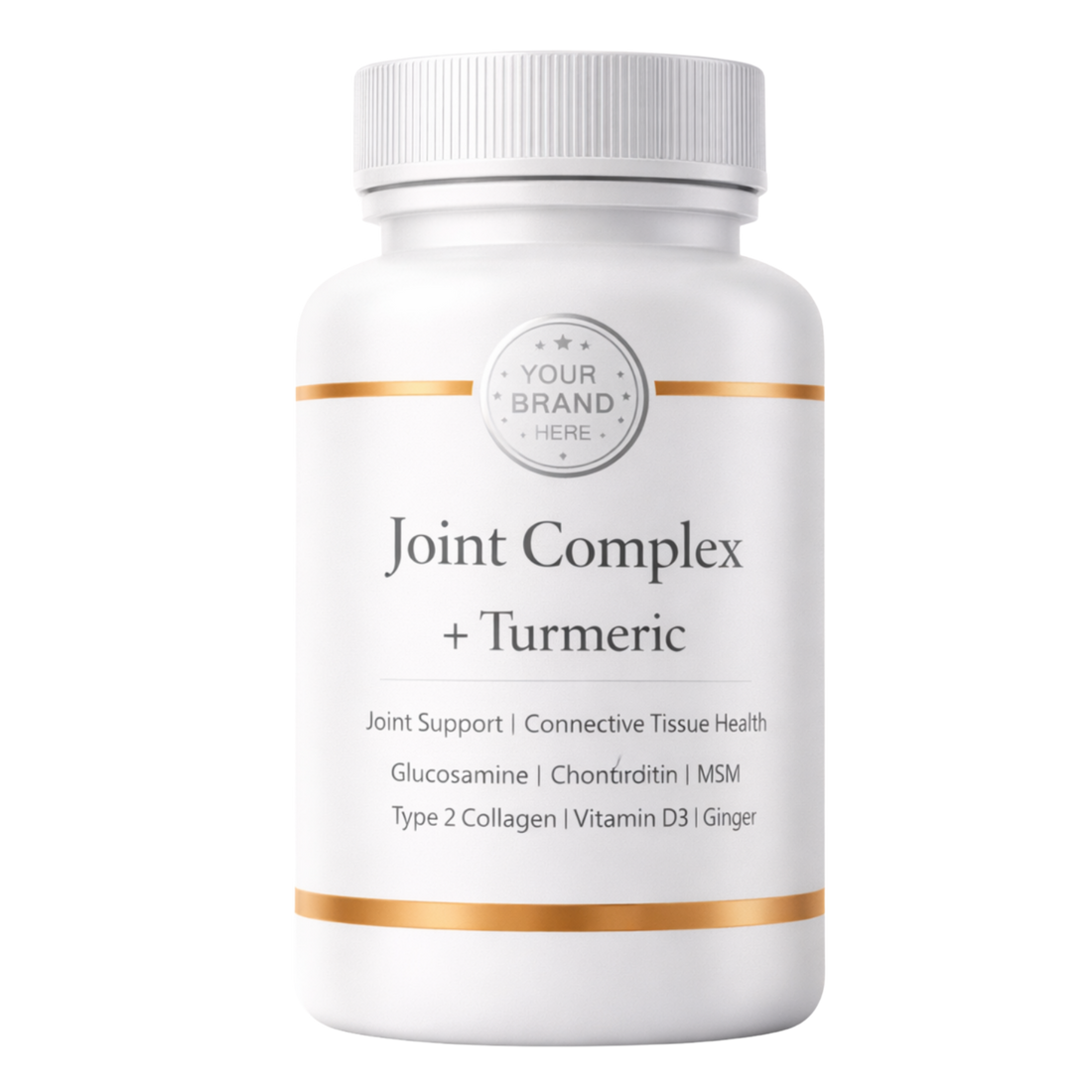 White label supplement bottle mockup